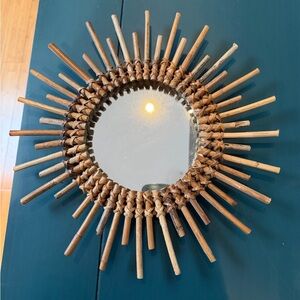 Sunburst Brown Wall Mirror
